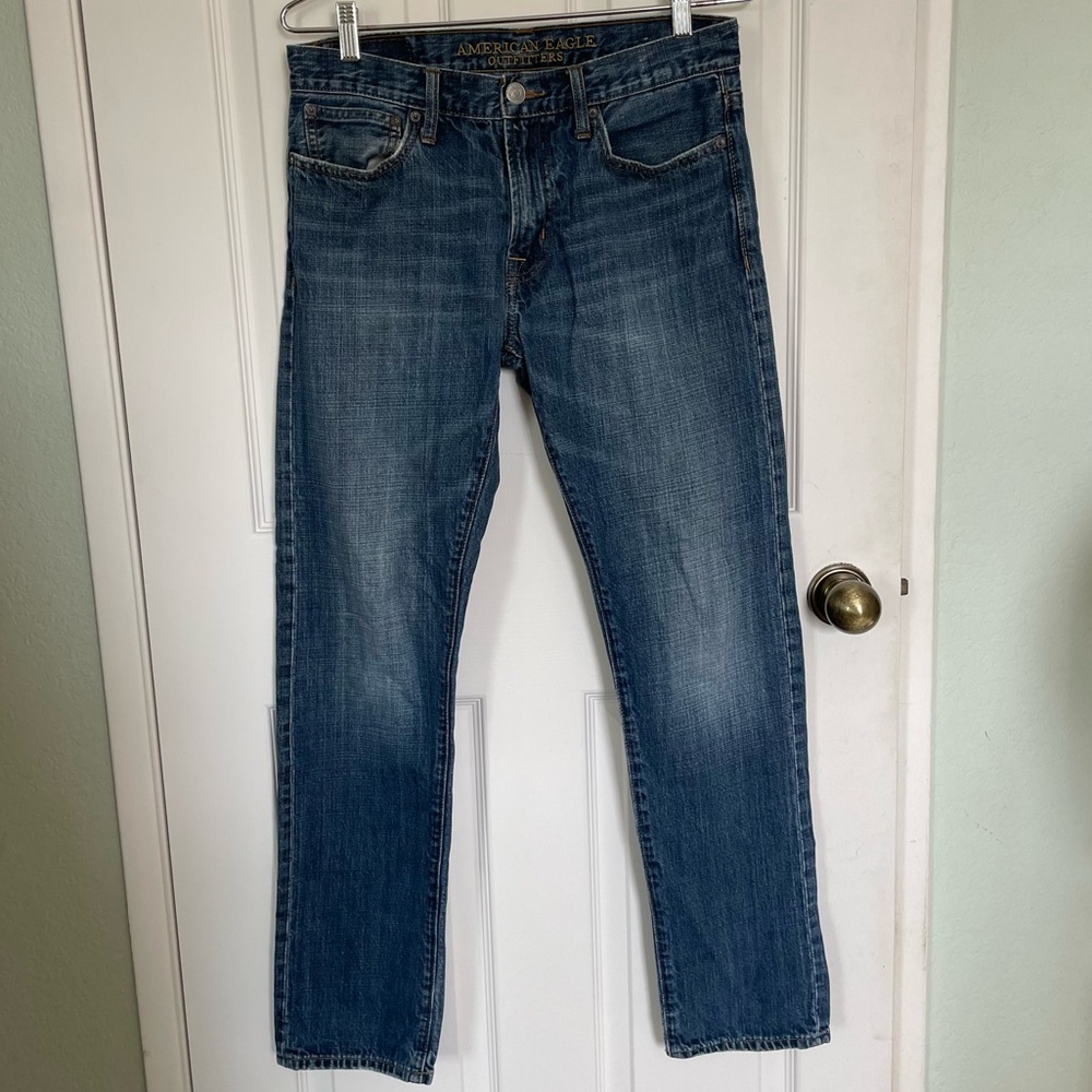 American Eagle Outfitters Men's Slim Straight Leg Blue Jeans 30x32
